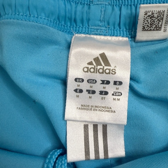 Adidas Blue Athletic Shorts Lightweight Elastic Waist - Picture 4 of 5